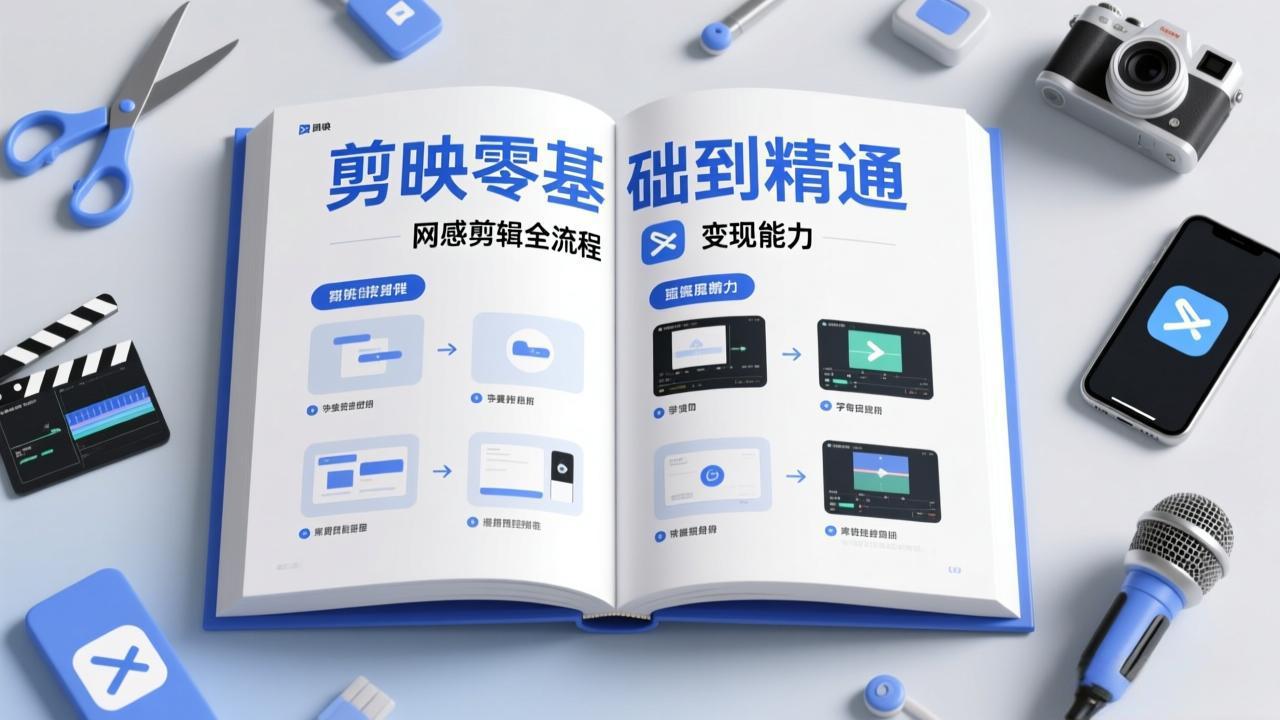 剪映零基础也能快速上手，从入门到精通掌握网感剪辑全流程，掌握能直接变现的剪辑能力-heixxmi