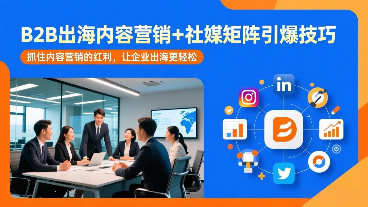 B2B出海内容营销+社媒矩阵引爆技巧：抓住内容营销的红利，让企业出海更轻松-heixxmi
