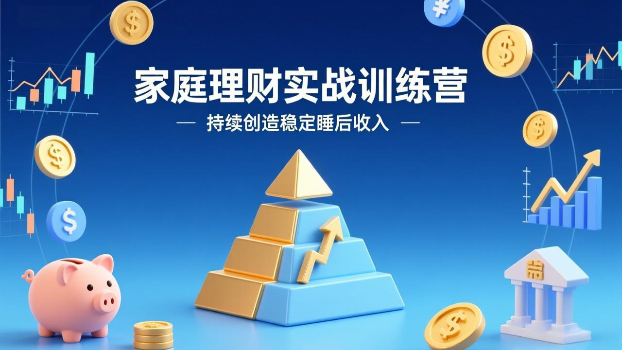 家庭理财实战训练营：从0到1建体系，三阶进阶层层递进，助你持续创造稳定睡后收入-heixxmi