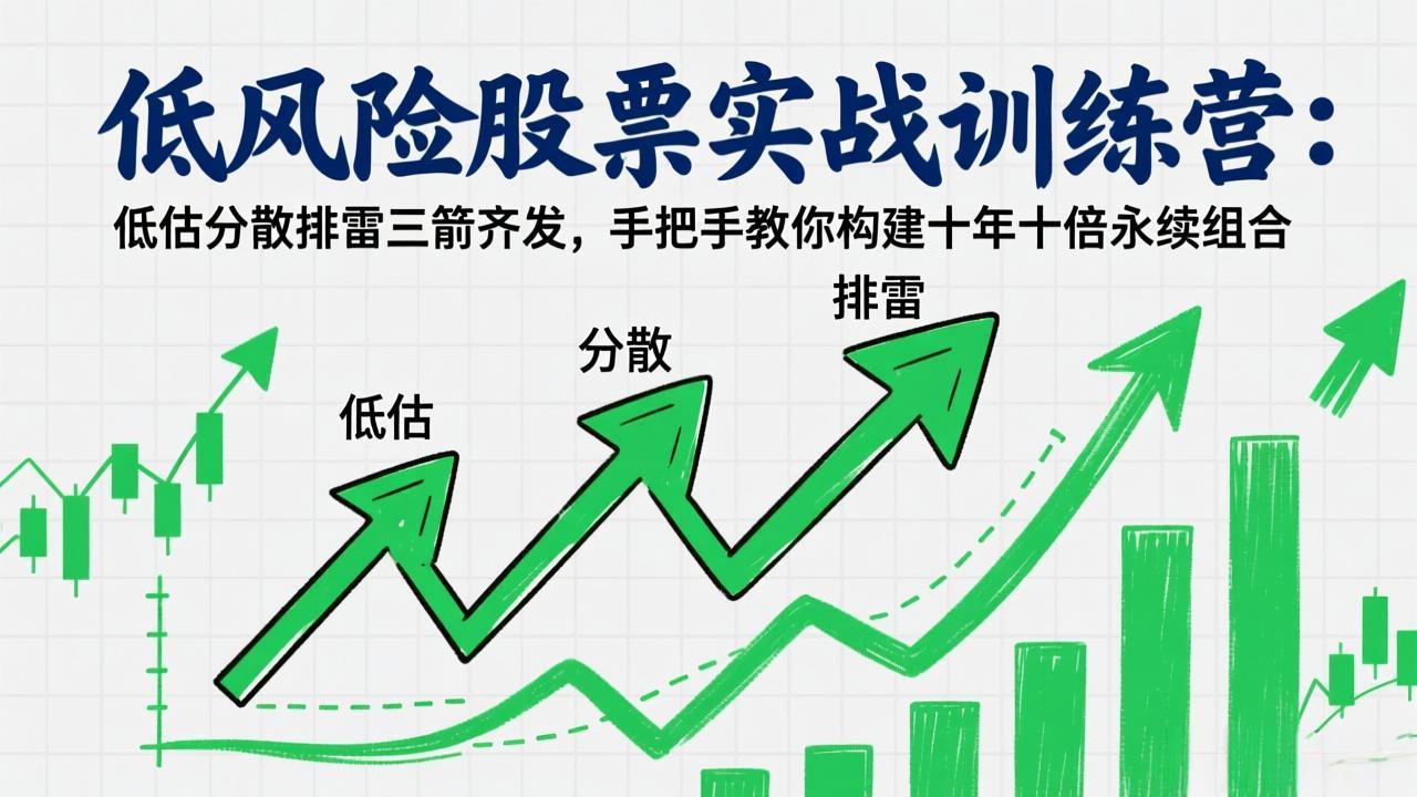 低风险股票实战训练营：低估分散排雷三箭齐发，手把手教你构建十年十倍永续组合-heixxmi