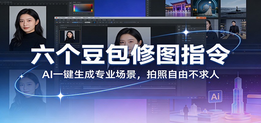 六个豆包修图指令：AI 一键生成专业场景，拍照自由不求人-heixxmi