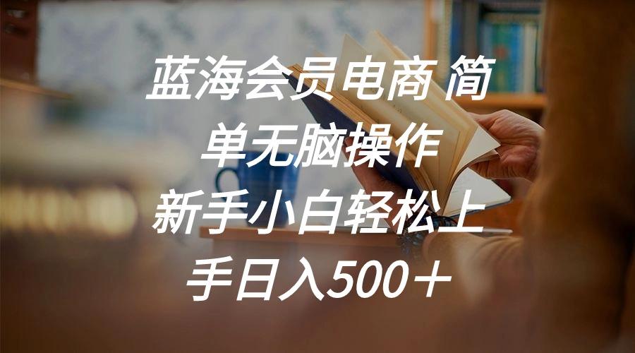 蓝海会员电商 简单无脑操作 新手小白轻松上手日入500＋-heixxmi