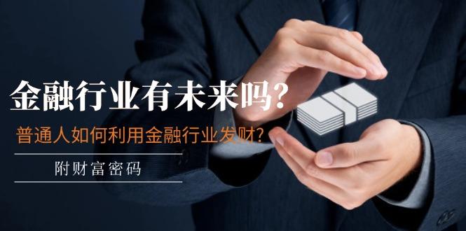 某付费文章：金融行业有未来吗？普通人如何利用金融行业发财?(附财富密码-heixxmi