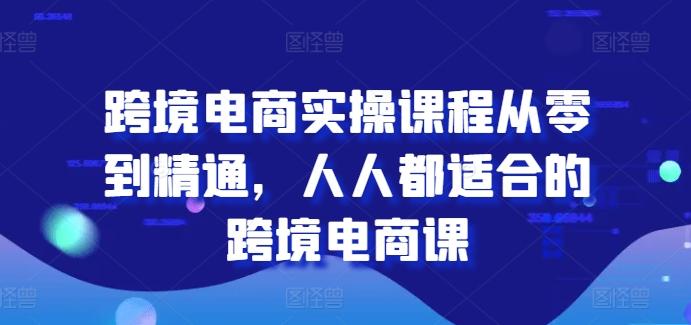 跨境电商实操课程从零到精通，人人都适合的跨境电商课-heixxmi