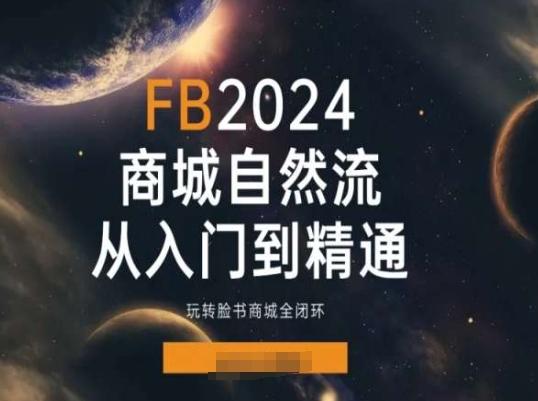 2024Faceboo商城自然流(从入门到精通)，玩转脸书商城全闭环-heixxmi