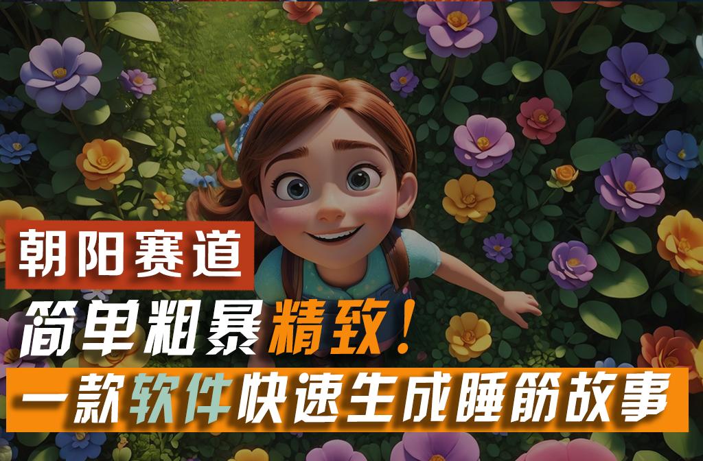 利用一款软件5分钟一条爆款睡筋故事，简单粗暴精致！小白月入2w+-heixxmi