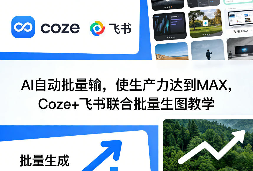 AI自动批量输，使生产力达到MAX，Coze+飞书联合批量生图教学-heixxmi