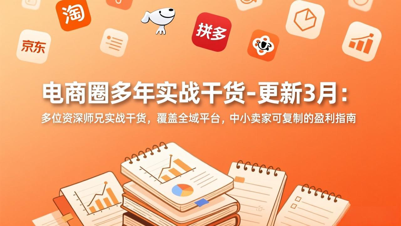 电商圈多年实战干货-更新3月：多位资深师兄实战干货，覆盖全域平台，中小卖家可复制的盈利指南-heixxmi
