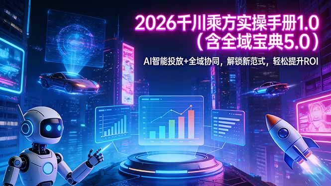2026 千川乘方实操手册 1.0(含全域宝典 5.0-heixxmi