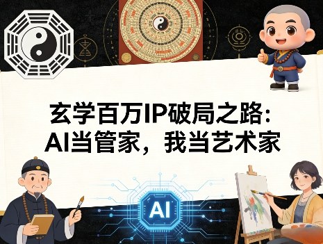 玄学百万IP破局之路：AI当管家，我当艺术家-heixxmi