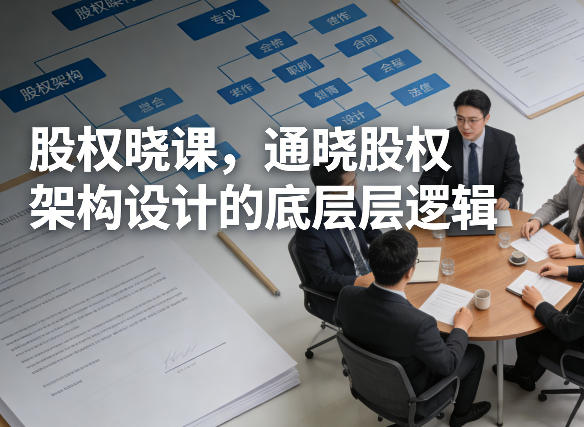 股权晓课，通晓股权架构设计的底层逻辑-heixxmi