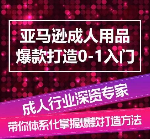 亚马逊成人用品爆款打造0-1入门，系统化讲解亚马逊成人用品爆款打造的流程-heixxmi