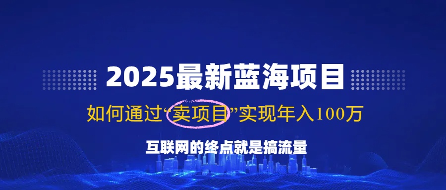 2025最新蓝海项目，零门槛轻松复制，月入10万+，新手也能操作！-heixxmi