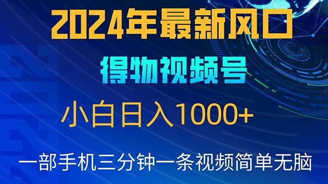 2024年5月最新蓝海项目，小白无脑操作，轻松上手，日入1000+-heixxmi