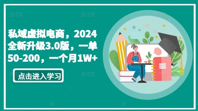 私域虚拟电商，2024全新升级3.0版，一单50-200，一个月1W+【揭秘】-heixxmi