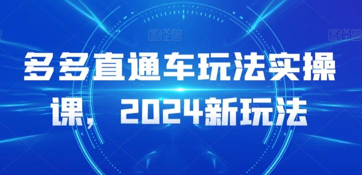 多多直通车玩法实操课，2024新玩法-heixxmi