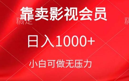靠卖影视会员，日入1000+，落地保姆级教程，新手可学【揭秘】-heixxmi
