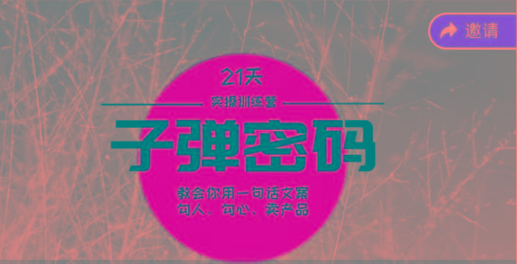 《子弹密码训练营》-用一句话文案勾人勾心卖产品，21天学到顶尖文案大师策略和技巧-heixxmi