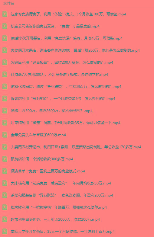 图片[5]-(9607期)真实有效391套商业模式，年入几十到几百万案例解析(电子书+视频+图文)-heixxmi