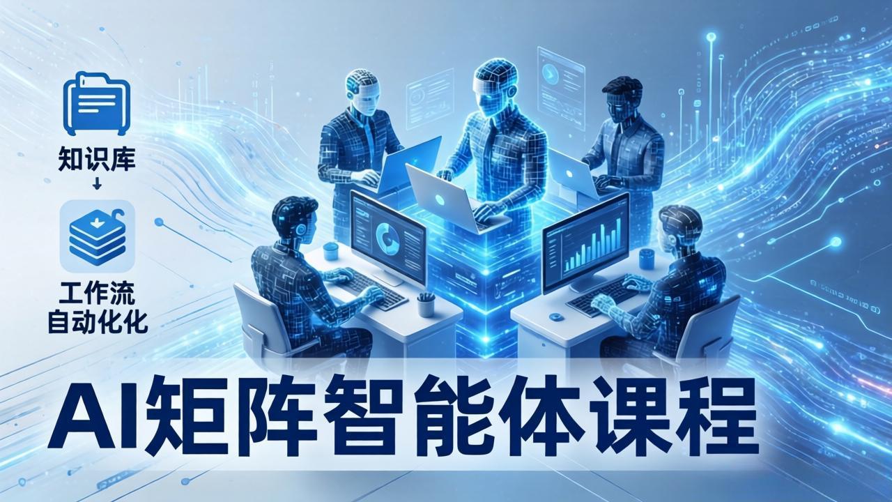 AI矩阵智能体实战：100个数字员工批量生产内容，文本知识库+工作流自动化全搞定-heixxmi