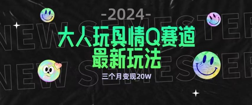 全新大人玩具情Q赛道合规新玩法，公转私域不封号流量多渠道变现，三个月变现20W【揭秘】-heixxmi