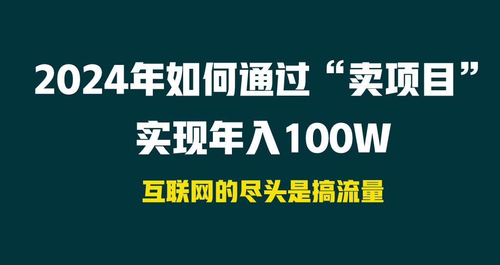 2024年如何通过“卖项目”实现年入100W-heixxmi