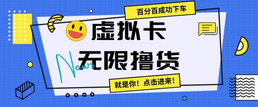 虚拟卡无限撸货，百分百成功下车【仅揭秘】-heixxmi