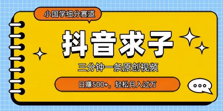 小国学细分赛道，三分钟一条原创视频，日赚500+，可矩阵复制-heixxmi