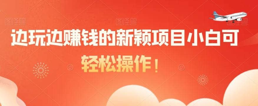 边玩边赚钱的新颖项目小白可轻松操作！-heixxmi