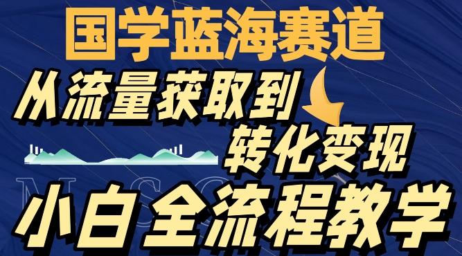 国学蓝海赛道，从流量获取，到转化变现，全流程教学-heixxmi