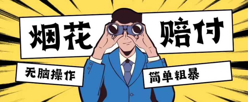 最新蓝海玩法，烟花爆竹赔付，单订单赔付200-500无脑操作【仅揭秘】-heixxmi