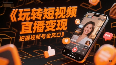 玩转短视频直播变现，把握视频号金风口-heixxmi