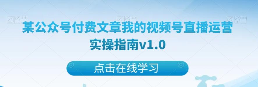 某公众号付费文章我的视频号直播运营实操指南v1.0-heixxmi