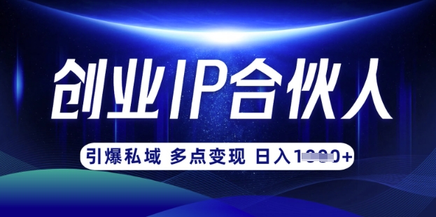 云帆·创业ip合伙人打造3.0，从0到1教你做网创，实现月入过W-heixxmi