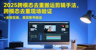 2025跨模态去重搬运剪辑手法，跨模态去重现场验证 +全程实操，真实账号验证-heixxmi