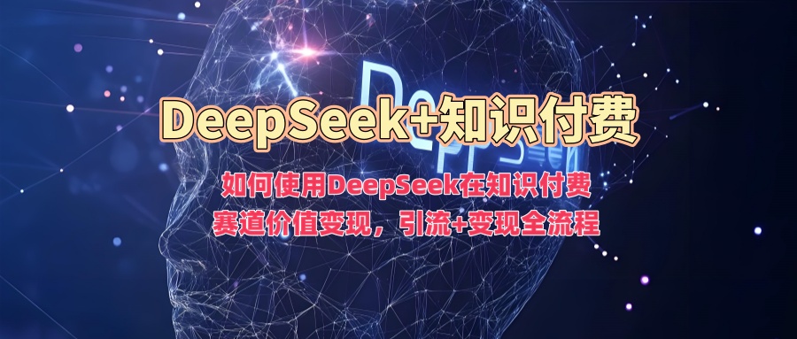 如何使用DeepSeek在知识付费赛道价值变现，引流+变现全流程-heixxmi