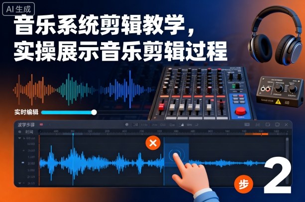 音乐系统剪辑教学，实操展示音乐剪辑过程-heixxmi