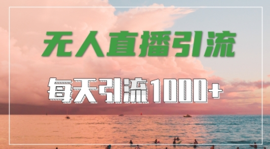 抖音快手视频号全平台通用，无人直播引流法，超暴力引流1000+高质量精准创业粉【揭秘】-heixxmi