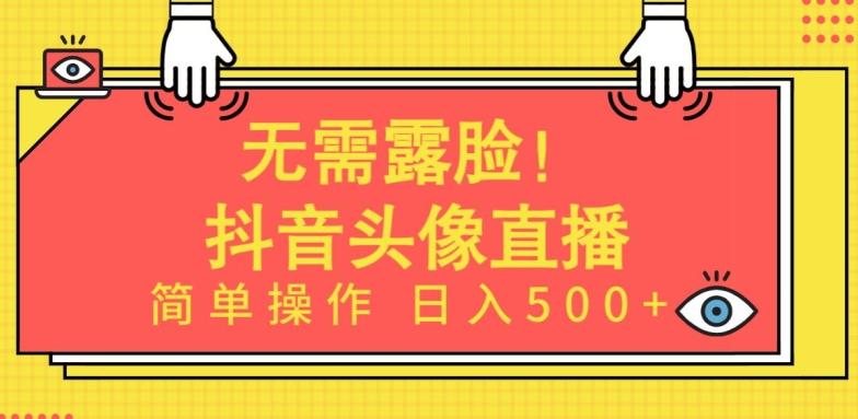 无需露脸，Ai头像直播项目，简单操作日入500+【揭秘】-heixxmi