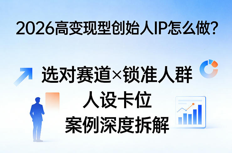 2026高变现型创始人IP怎么做？选对赛道×锁准人群×人设卡位×案例深度拆解-heixxmi