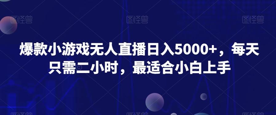 爆款小游戏无人直播日入5000+，每天只需二小时，最适合小白上手-heixxmi