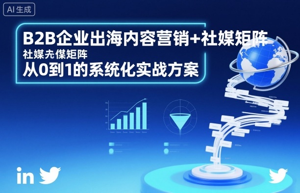 B2B企业出海内容营销+社媒矩阵，从0到1的系统化实战方案-heixxmi
