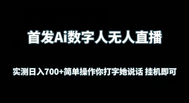 首发Ai数字人无人直播，实测日入700+无脑操作 你打字她说话挂机即可【揭秘】-heixxmi