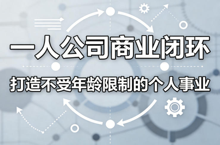 一人公司商业闭环，打造一份不受年龄限制的个人事业-heixxmi