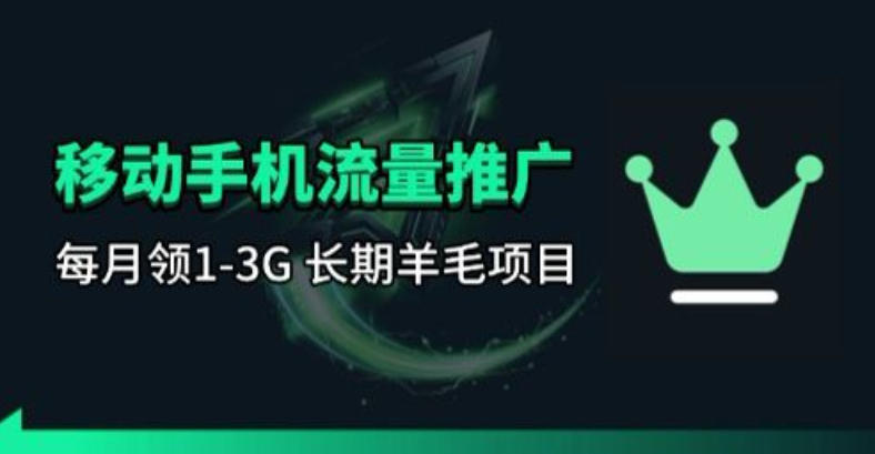 手机流量领取推广_每月一轮，刚需类的长期项目-heixxmi
