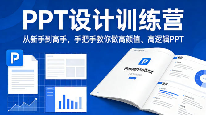 PPT设计训练营，从新手到高手，手把手教你做高颜值、高逻辑PPT-heixxmi