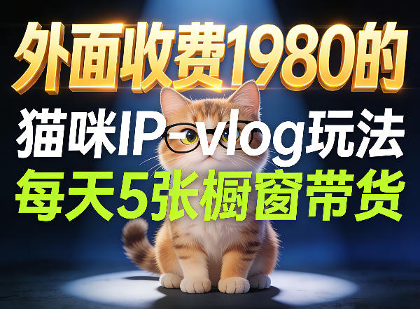 宠物赛道猫咪IP-vlog玩法，26条视频涨粉29W，每天5张橱窗带货拆解-heixxmi