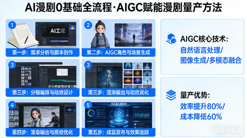 AI漫剧0基础全流程，快速掌握AIGC赋能的漫剧量产方法-heixxmi