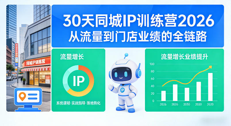 30天同城IP训练营2026年，从流量到门店业绩的全链路-heixxmi