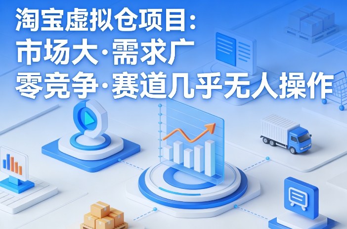 淘宝虚拟仓项目，市场大，需求广，零竞争，赛道几乎没人操作(更新0410)-heixxmi